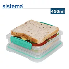 【sistema】紐西蘭製進口TOGO系列外帶保鮮餐盒─450ml顏色隨機(原廠總代理)