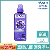 LION日本獅王 奈米樂超濃縮抗菌洗衣精660g