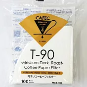 日本【CAFEC】中深焙專用濾紙(CUP2-4)-100入(白色)