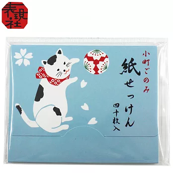 京都老舖和風文具 表現社 和風紙肥皂 淡花香-小貓包裝