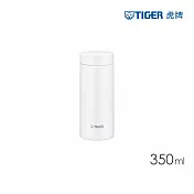 TIGER虎牌 夢重力超輕量廣口不鏽鋼真空保溫瓶 350ml (MMZ-352)雪白色