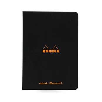 【Rhodia｜classic】staplebound notebook騎馬釘筆記本_A7_5x5點格_80g_24張_黑皮