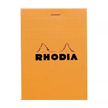 【Rhodia|Basic】N°12 上掀式筆記本_8.5x12_ 5x5方格_80g_80張_橘皮