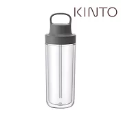 KINTO / TO GO BOTTLE 雙層隨手瓶480ml-夜語灰