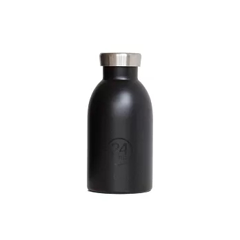 【 福利品】義大利 24Bottles 不鏽鋼雙層保溫瓶 330ml - 紳士黑