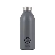 【 福利品】義大利 24Bottles 不鏽鋼雙層保溫瓶 500ml 典雅灰