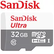 代理商公司貨 SanDisk 32GB 100MB/s Ultra microSDHC UHS-I 記憶卡 白卡