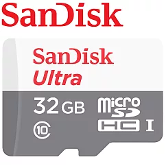 代理商公司貨 SanDisk 32GB 100MB/s Ultra microSDHC UHS─I 記憶卡 白卡