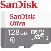 代理商公司貨 SanDisk 128GB 100MB/s Ultra microSDXC UHS-I 記憶卡 白卡