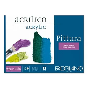 【Fabriano】Pittura壓克力畫本,CP,400G,40X50,10張