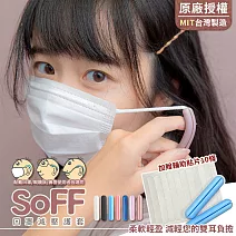 台灣製SoFF口罩減壓護套(附收納盒、防脫落貼片10條)- 經典藍