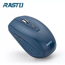 RASTO RM6 六鍵式超靜音無線滑鼠藍