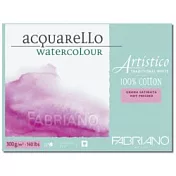 【Fabriano】Artistico傳統白,HP,300G,35X51,15張,100%棉