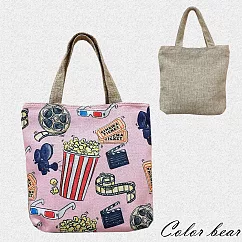 【卡樂熊】環保購物麻布提袋/收納袋/購物袋(四款)─美式