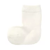 [MUJI無印良品]幼兒棉混腳跟特殊編織直角襪柔白11~15cm