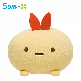 博客來 日本正版授權 角落生物大福抱枕s號抱枕 靠墊 午安枕 麻糬抱枕角落小夥伴 炸蝦款