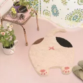 【TOMO】日本療癒系可愛貓咪屁屁室內腳踏地墊 ‧ 三花貓