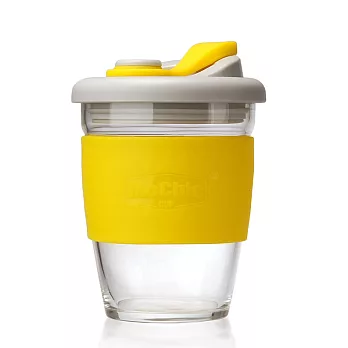 PinUpin 摩西環保防漏隔熱玻璃隨手咖啡杯340ml（6色選）黃色