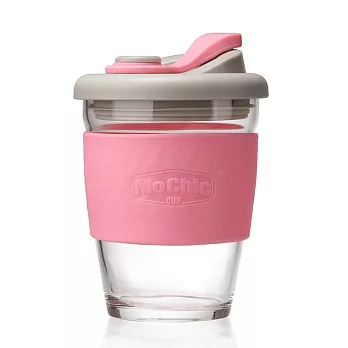 PinUpin 摩西環保防漏隔熱玻璃隨手咖啡杯340ml（6色選）粉色