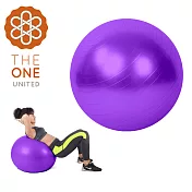 【The One】環保PVC皮拉提斯防爆瑜珈球65cm(附打氣工具)(三色任選)紫色