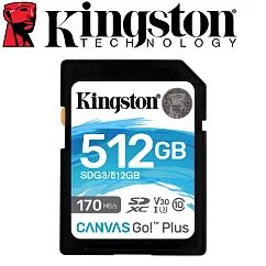 Kingston 金士頓 512GB SDXC UHS─I U3 V30 記憶卡 SDG3/512GB
