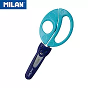 MILAN 小瓢蟲學童安全可攜式剪刀(含刀柄套)藍色