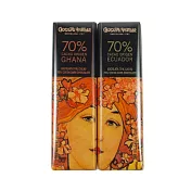 【西班牙】慕夏70%黑巧克力片組36g