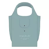 【Q-lia】折疊式收納印花環保購物袋 ‧經典藍