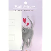 【日本Field Point】貓咪系列可愛插座壁貼 ‧俄羅斯藍貓