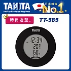 【TANITA】TANITA時尚造型繽紛電子溫濕度計TT585時尚黑