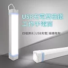 USB充電雙磁鐵工作手電筒 ( 帳篷燈 維修燈 緊急警示燈 )
