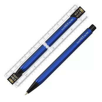 【IWI】toolHex 鋁合金六角中性筆 -經典藍