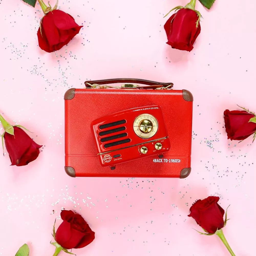 MUZEN OTR Metal 經典復刻藍牙音響收音機(經典版)波爾多紅