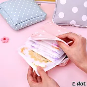 【E.dot】防潑水衛生棉收納包粉色楓葉