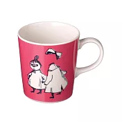 【日本YAMAKA】Moomin嚕嚕米人物訊息陶瓷馬克杯300ml ‧粉