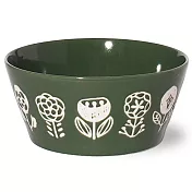 【Minoru陶器】自然花卉陶瓷丼飯碗480ml ‧綠