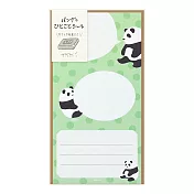 MIDORI 動物留言貼紙-熊貓