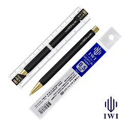 【IWI】toolHex 鋁合金六角中性筆(1黑筆+1藍芯) ─古銅黑