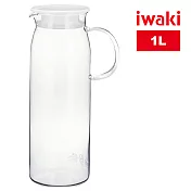 【iwaki】耐熱玻璃冷水瓶 1L-KT294-W