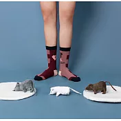 JDS設計襪 - 個性卡通鼠來寶棉襪   *心有鎖鼠