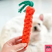JIAGO 棉繩寵物玩具紅蘿蔔