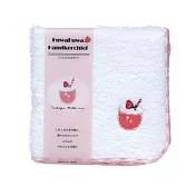 【日本KOJI】草莓甜點系列柔軟純棉方巾 · 草莓歐蕾