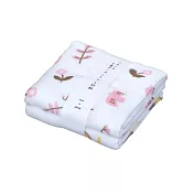【日本KOJI】八重紗柔軟萬用純棉布巾2入組 ·小鳥+花語(粉+黃)