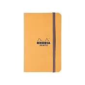 【Rhodia｜Boutique】Unlimited notebook束帶筆記本_A6_5x5 方格_80g_60張 橘皮
