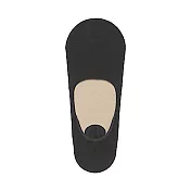 [MUJI無印良品]男棉混輕薄腳跟防滑隱形襪25~27cm 深棕