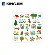 【KING JIM】pop up 立體貼紙 花園 (POP001)