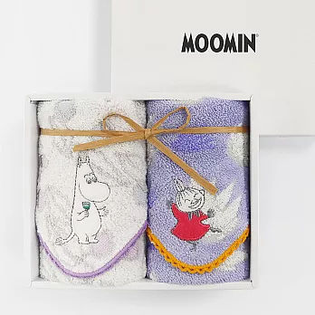 【日本丸真】Moomin嚕嚕米綻放派對方巾禮盒 (兩入組)