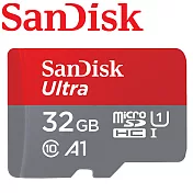代理商公司貨 SanDisk 32GB 120MB/s Ultra microSDHC U1 A1 記憶卡