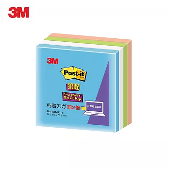 (2入1包) 3M POST-IT 利貼狠黏便條紙 7.6x7.6cm MC-4