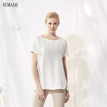 【ST.MALO】奧地利當代丰采100%天絲上衣-1864WT(二色)- XL 芽白色